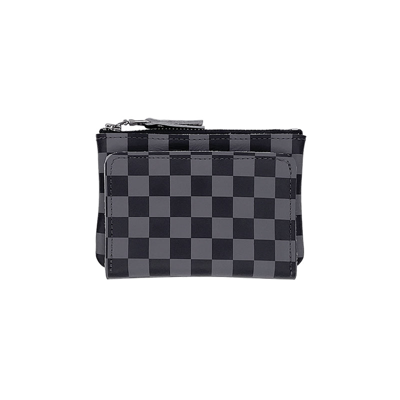 GREY AND BLACK CHECK