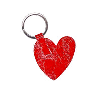 CANDY PATENT VERMILION KEYRING