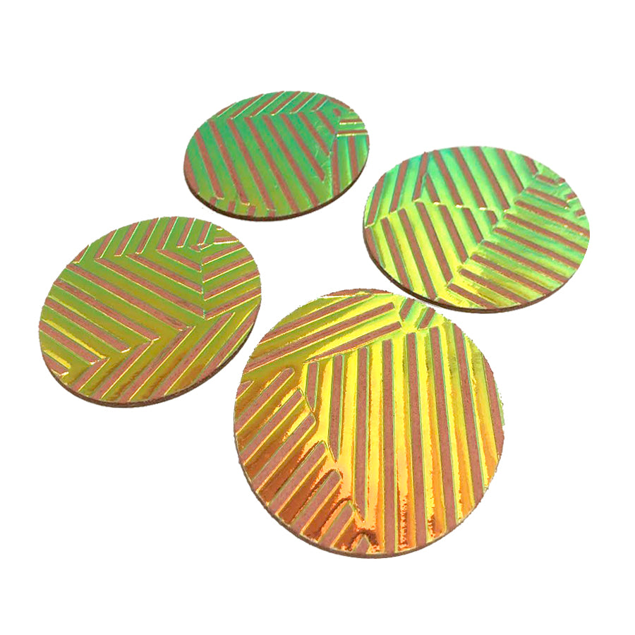 IRIDESCENT SHANGHAI COASTER SET