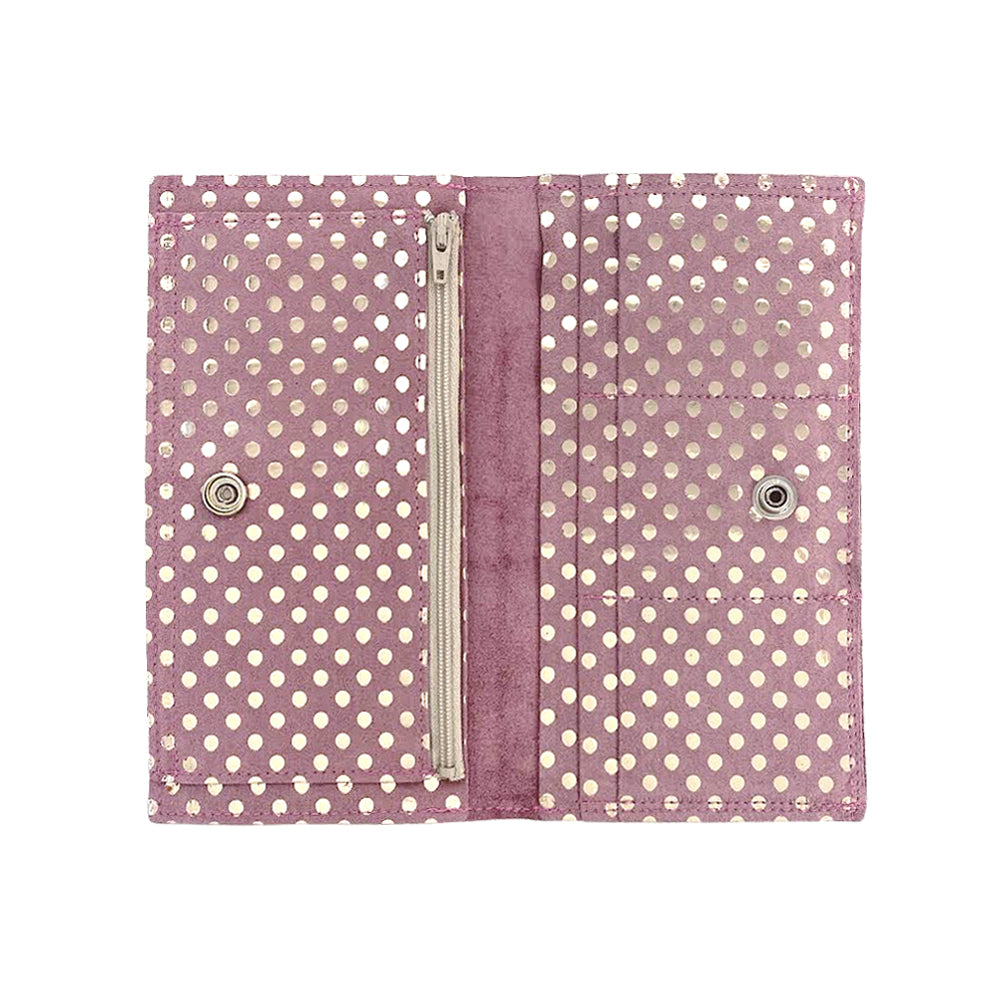 FOIL POLKA DOT ROSE PLATINUM