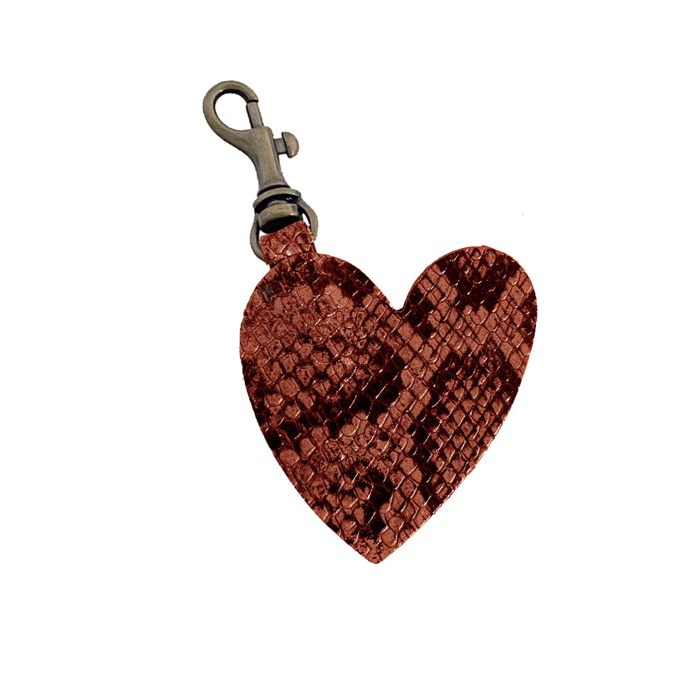 EXOTIC HEART KEYRING AND HEART CLIP