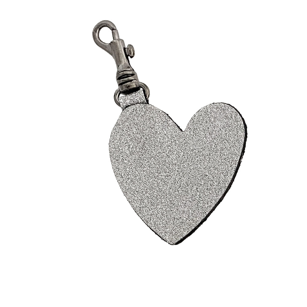 SPARKLE HEART KEYRING AND CLIP