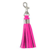 FLUORO CLIP TASSEL KEYCHAIN