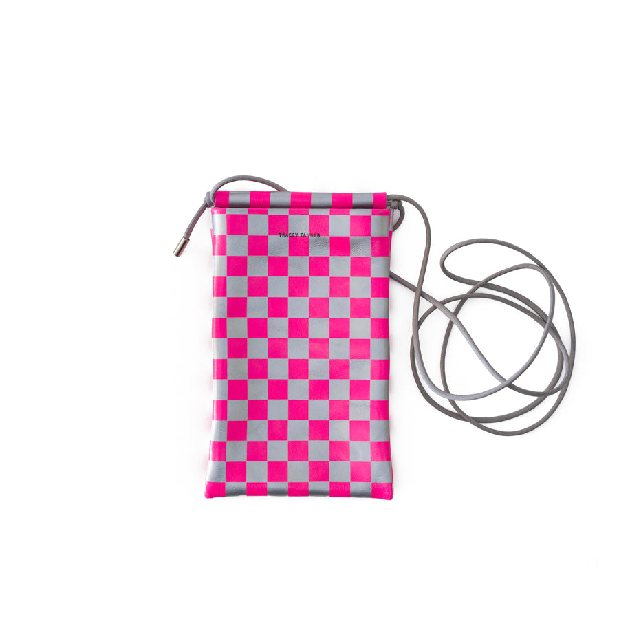 PINK AND SILVER CHECK