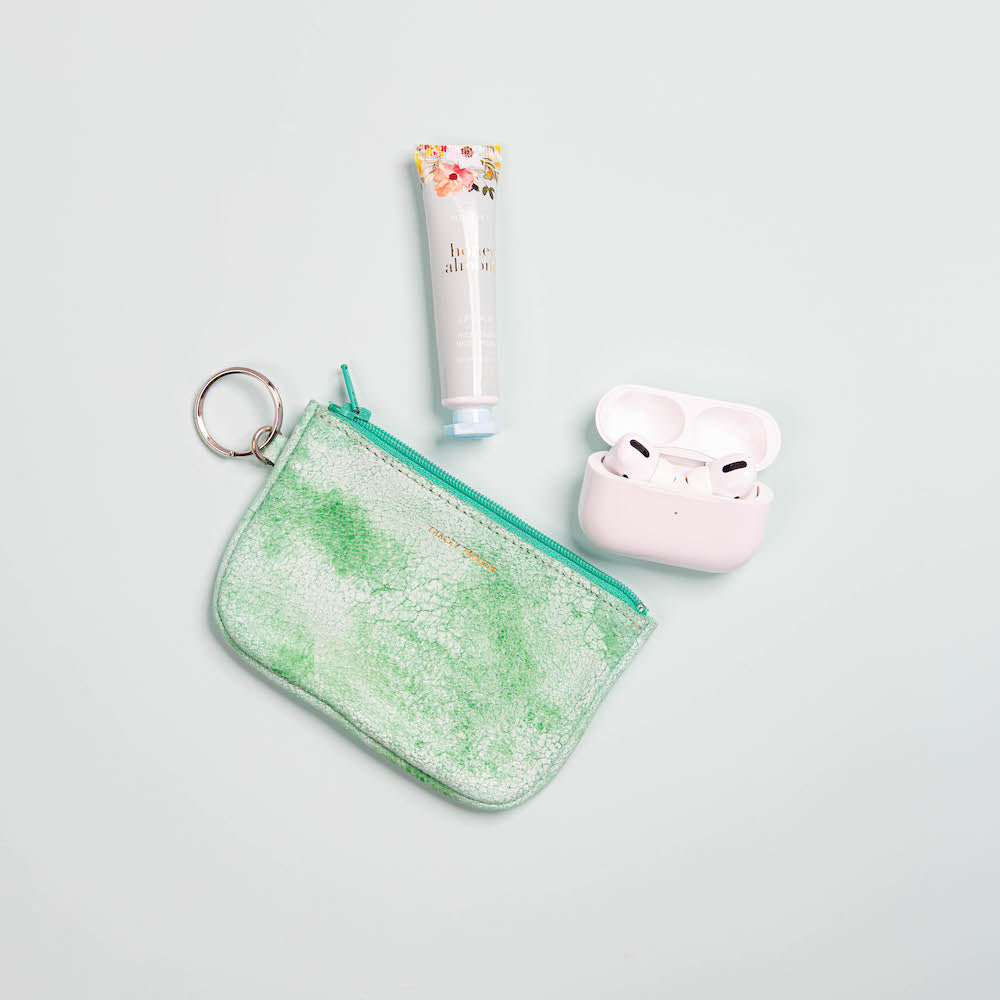 WHITE WASH MIA KEYRING WALLET