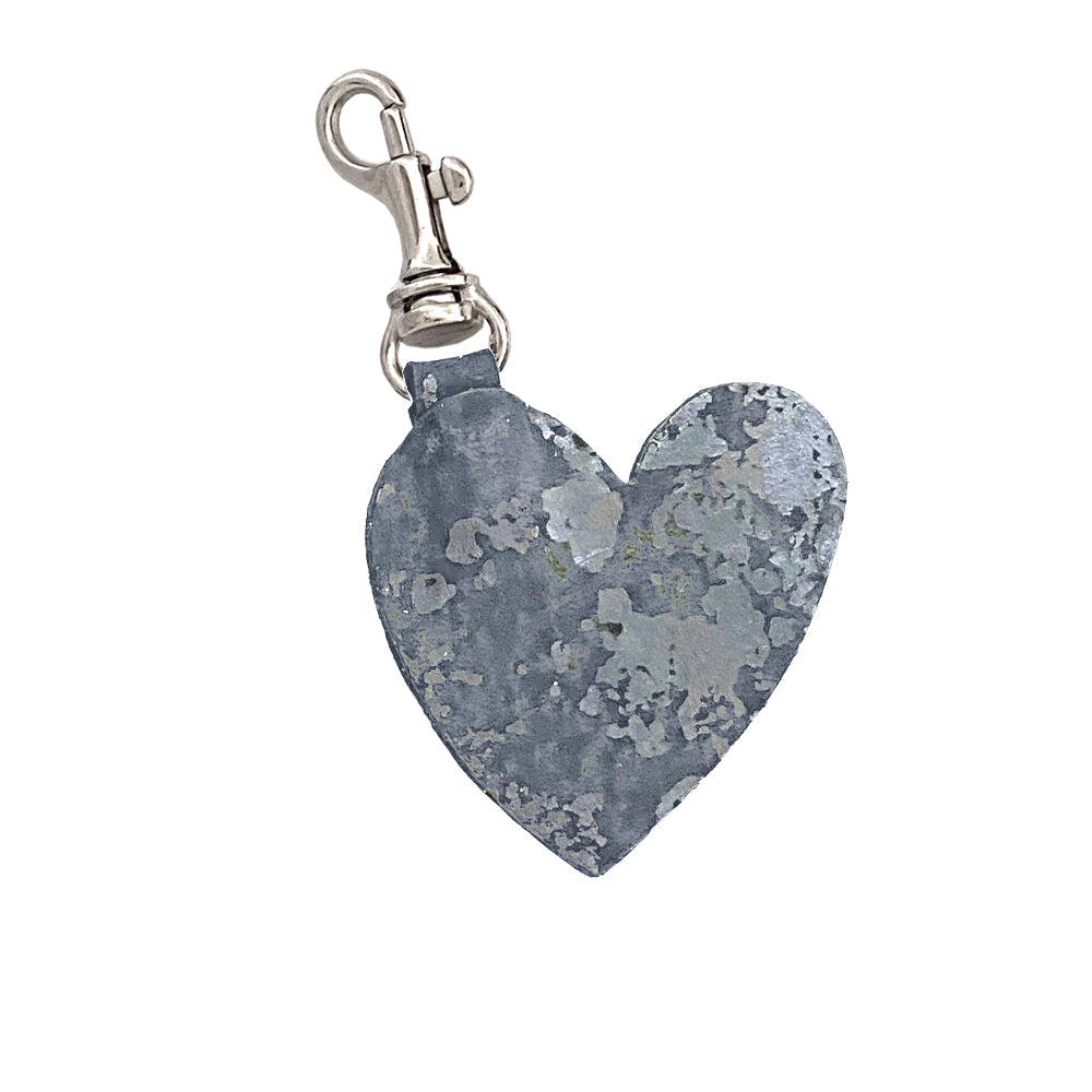 OXIDIZE HEART KEYRING AND HEART CLIP