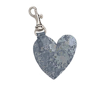 OXIDIZE HEART KEYRING AND HEART CLIP