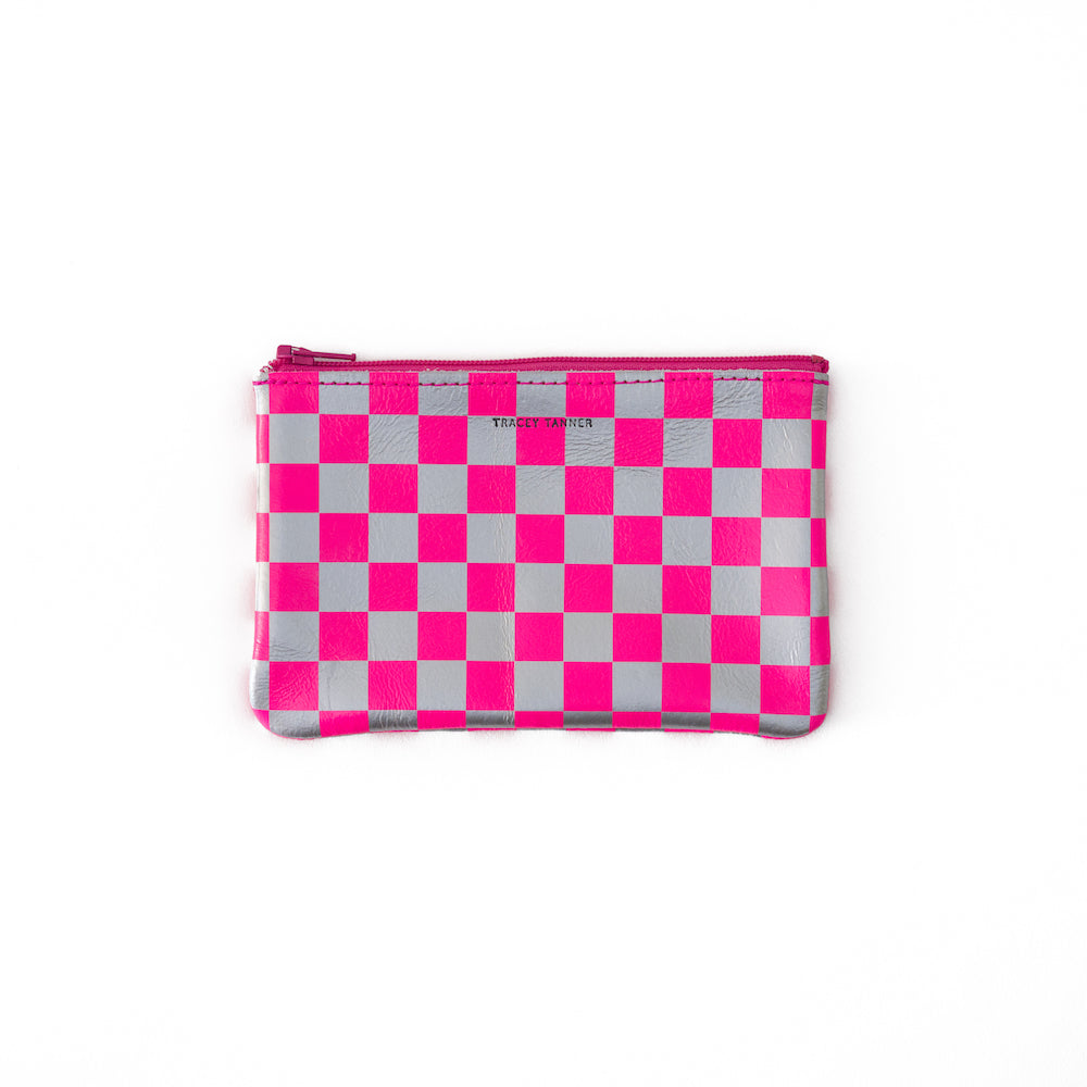 CHECKERBOARD ZIP SMALL