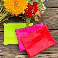 FLUORO ZIP POUCHES