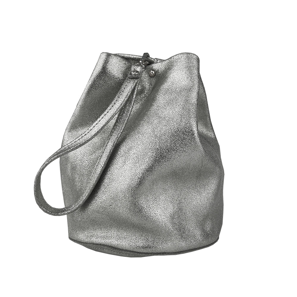 Glitter orders Leather Bucket Bag