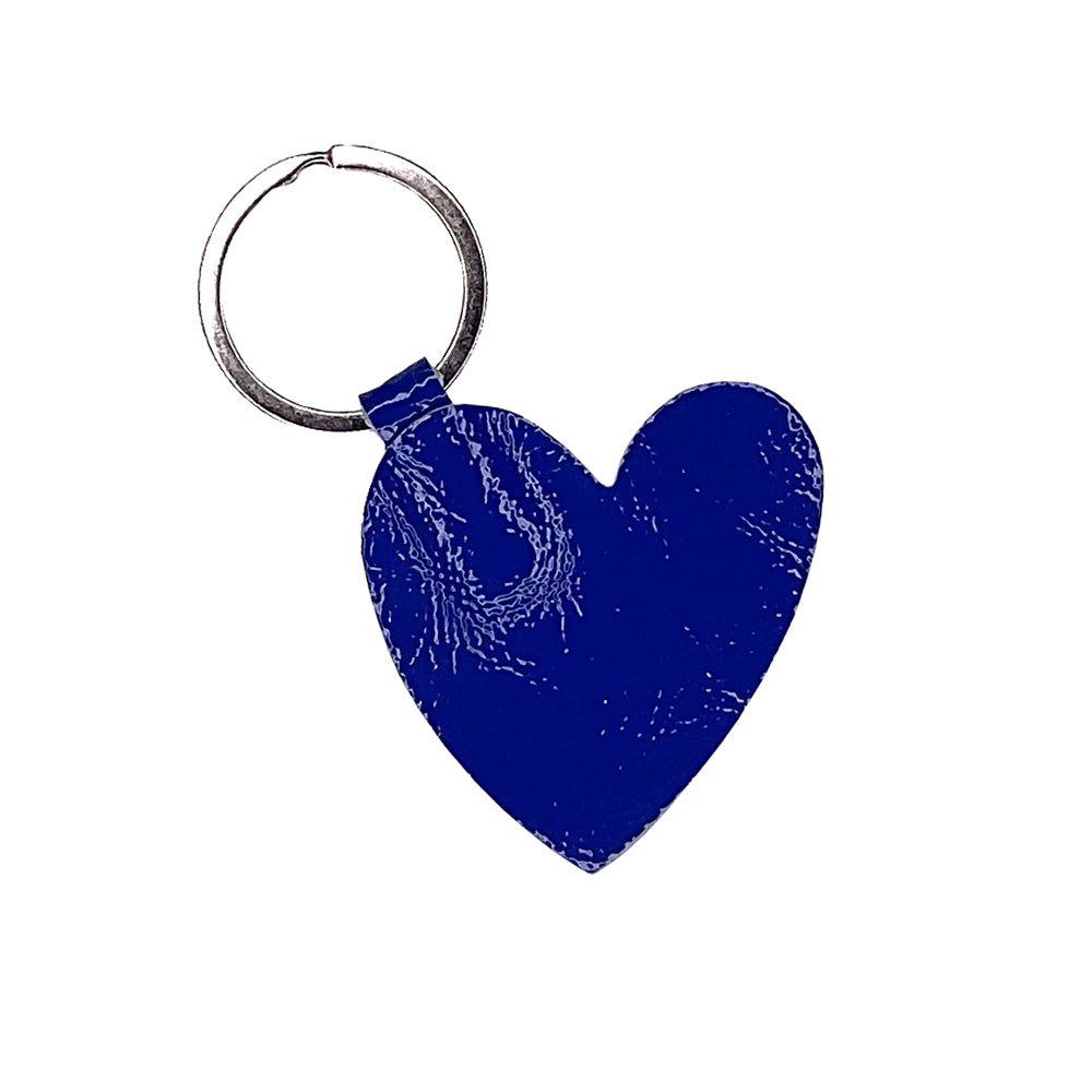 CANDY PATENT CERULEAN KEYRING