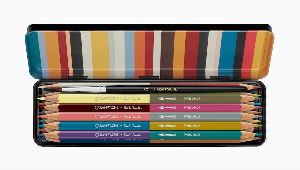 CARAN D'ACHE PAUL SMITH BI-COLOR PENCIL SET