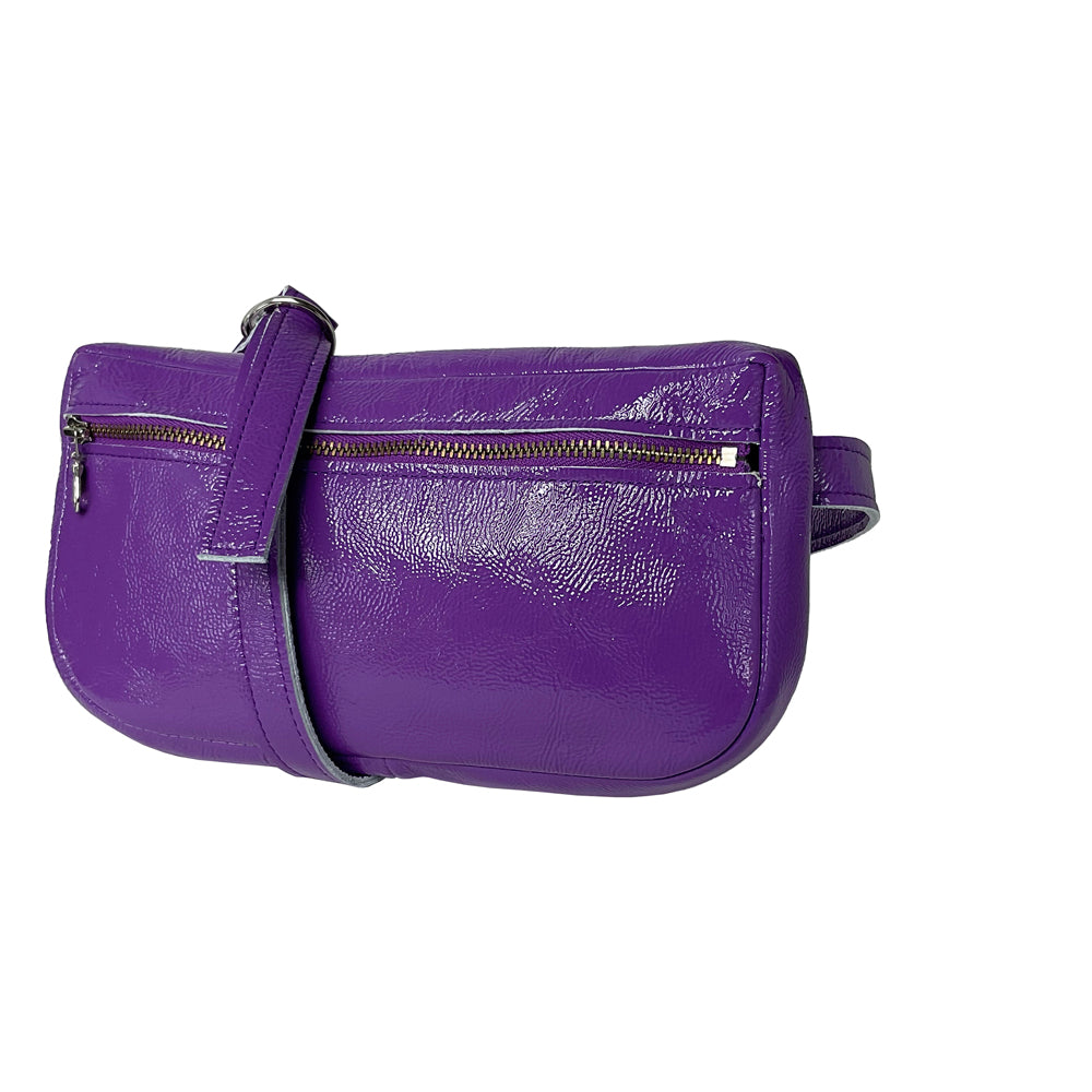 CANDY PATENT FANNY PACK traceytanner