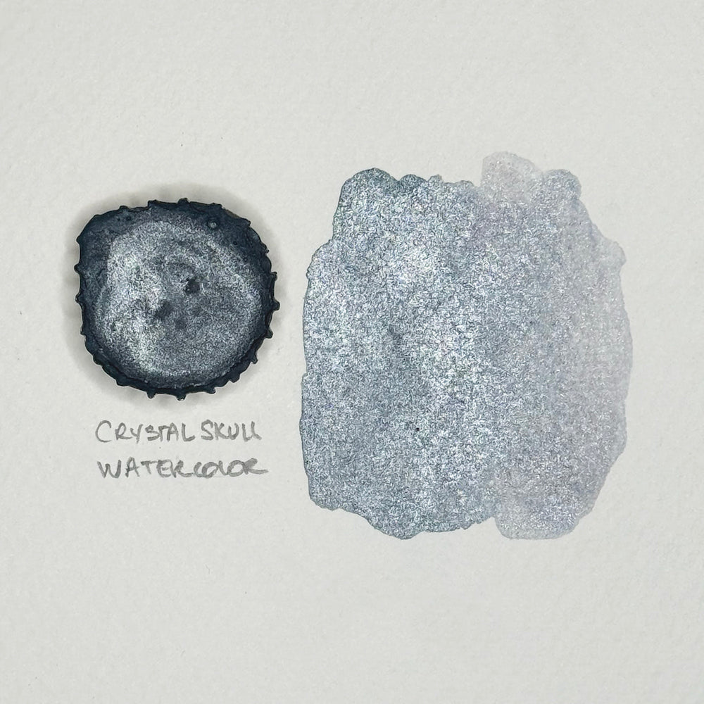 CRYSTAL SKULL WATERCOLOR