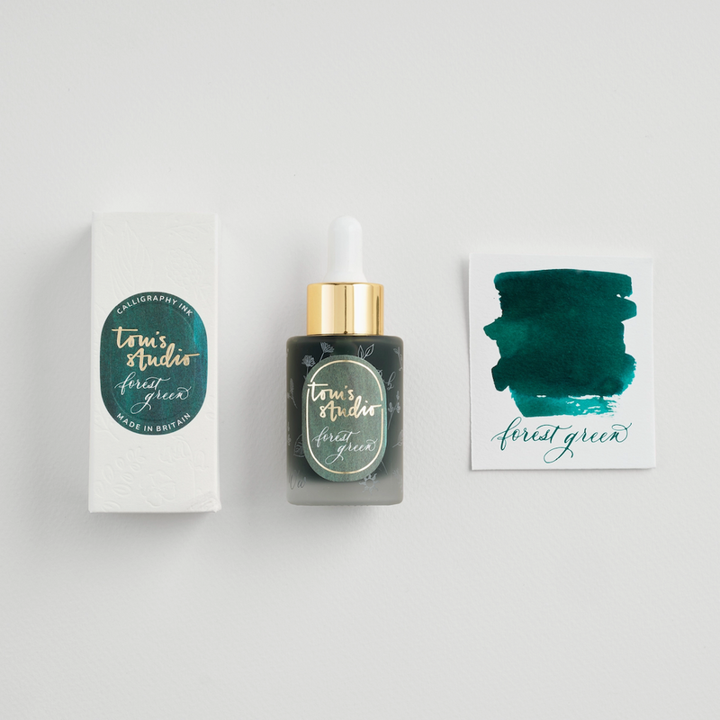 TOM'S STUDIO FOREST GREEN CALLIGRAPHY INK