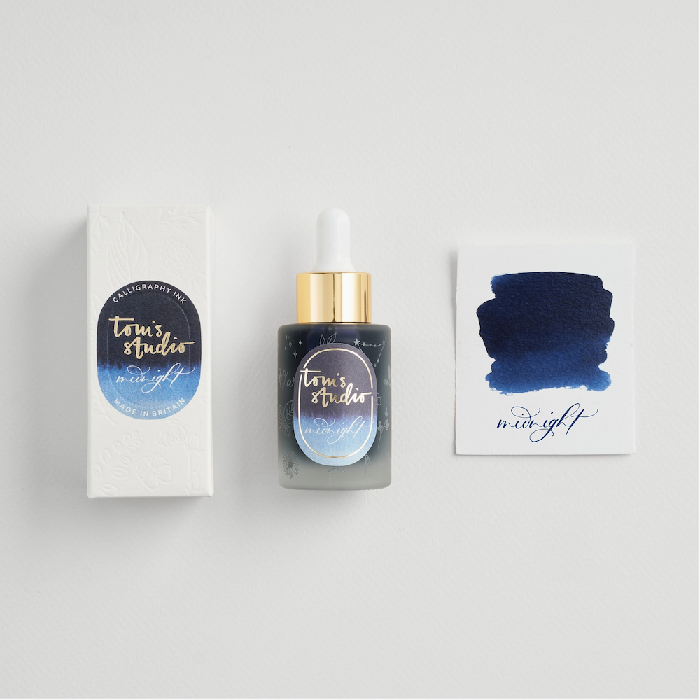 TOM'S STUDIO MIDNIGHT CALLIGRAPHY INK