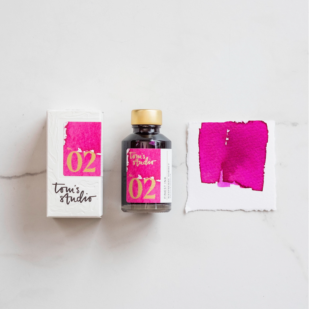 TOM'S STUDIO RASPBERRY SORBET FOUNTAIN PEN INK
