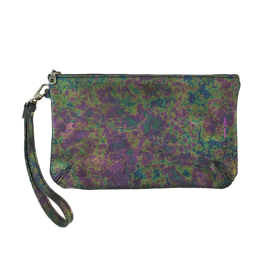 Purple Sparkle Scarf Clutch V (made from an authenticated designer sca -  Garland Bags