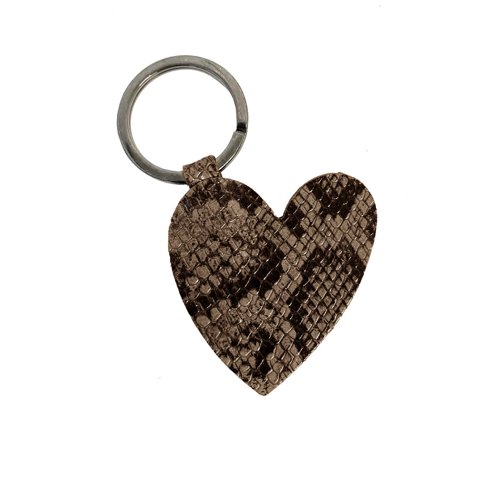 Metal on sale heart keyring